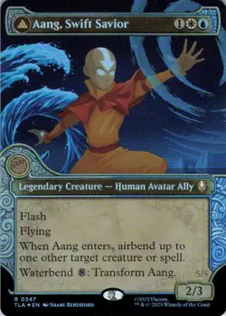 MTG Aang, Swift Savior (Showcase) (347) | NM Foil | Avatar: Last Airbender {TLA} - Image 2