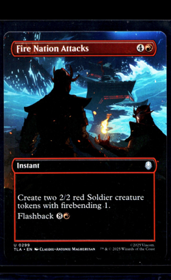 MTG Magic The Gathering TLA Avatar The Last Airbender #299 Fire Nation Attacks - Image 1