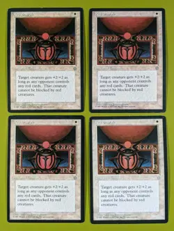 Red Scarab x4 Ice Age 4x Playset Magic the Gathering MTG - Image 1