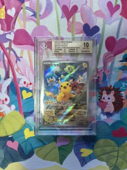 BGS 10 Pikachu Scarlet Violet Promo Card PRISTINE 001/Sv-p Japanese Pokemon Card - Image 1