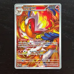 Infernape 173/167 Pokemon Twilight Masquerade SV06 Illustration Rare Full Art NM - Image 1