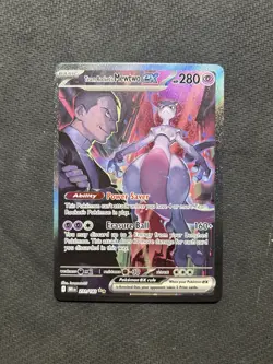 Pokemon TCG Team Rocket's Mewtwo ex 231/182! NM Condition! See Description! - Image 1