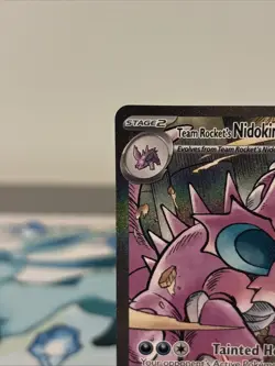 Pokemon TCG Team Rocket's Nidoking ex 233/182 SV10: Destined Rivals SIR NM - Image 2