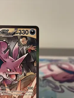 Pokemon TCG Team Rocket's Nidoking ex 233/182 SV10: Destined Rivals SIR NM - Image 3