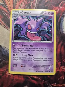 Pokemon Gengar XY Breakthrough Cosmo Holo 60/162 Pokemon TCG LP Lightly Played - Image 1