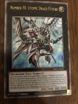 Yu-Gi-Oh! Number F0: Utopic Draco Future Quarter Century Secret Rare MP24-EN037 - Image 1