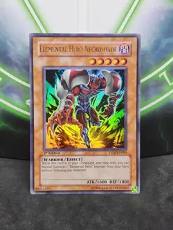 Yugioh Elemental HERO Necroshade YSDJ-EN000 Ultra Rare 1st Edition LP - Image 1