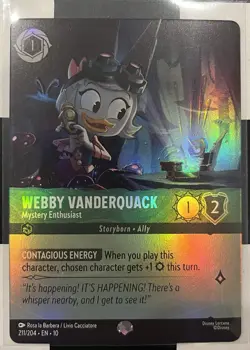 Disney Lorcana Whispers in the Well Epic Webby Vanderquack 211/204 - Image 1