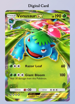 (Digital Card) Venusaur EX, Pokemon TCG Pocket, English - Image 1