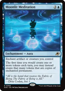 MtG Moonlit Meditation R 0069 Edge of Eternities Regular Rare - Image 1