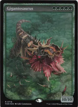Gigantosaurus (Full Art) - FOIL - R Foundations 718 - MTG - Image 1