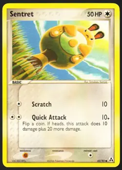Sentret 62/92 2006 Pokemon EX Legend Maker LP - Image 1