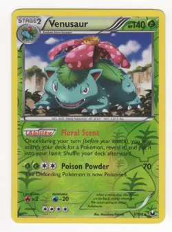 Pokemon Black & White Dark Explorers VENUSAUR Reverse Holo 3/108 LP+ - Image 1