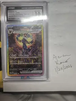 Pokemon Umbreon EX 161/131 Prismatic Evolutions CGC 10 Gem Mint Fresh Grade - Image 3