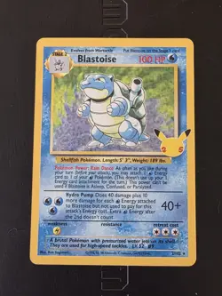 Pokemon TCG Celebrations Classic Collection Blastoise 2/102 Holo NM - Image 1