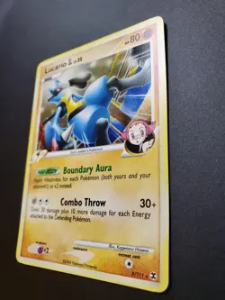 Pokemon TCG Platinum Rising Rivals ~ Holo Swirl Lucario GL 8/111 ~ LP+ - Image 3