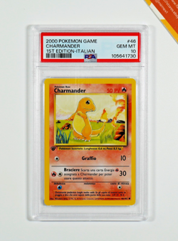 Pokemon PSA 10 Charmander #46 1st Ed Base Set 2000 Italiano - Image 1