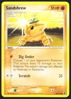 Sandshrew 82/113 Pokemon EX Delta Species NM - Image 1