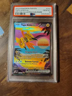 Pokemon Tapu Koko ex 247/182 Paradox Rift Special Illustration Rare Holo PSA 10 - Image 1