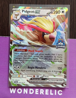 Pidgeot ex 225/SV-P Stamp Great Ball League NM-Mint Pokemon TCG Indonesia - Image 1