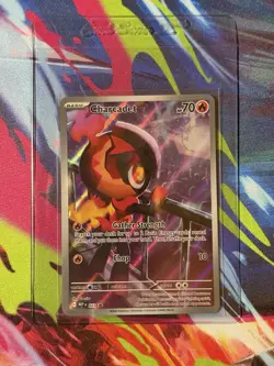 2025 Pokemon Phantasmal Flames Charcadet BLACK STAR PROMO HOLO Card 022! - Image 1