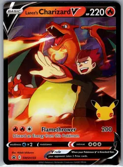 Lance's Charizard V SWSH133 SWSH: Sword & Shield Promo Cards - Pokemon Card - NM - Image 1