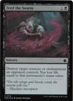 Feed the Swarm - FOIL - C Foundations 712 - MTG - Image 1