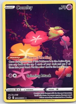 POKEMON TCG COMFEY GG14/GG70 CRZ HOLO CROWN ZENITH GALARIAN GALLERY POKEMON - Image 1