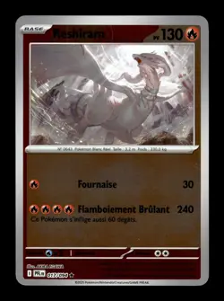 Carte Pokemon Reshiram Reverse 017/094 Flammes Fantasmagoriques Francais - Image 1