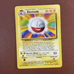 Electrode 1999 Pokemon Base Set Unlimited Rare #21/102 Vintage WoTC - LP * - Image 1