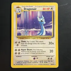 Vintage Pokemon Non-holo Rare Dragonair 18/102 Base Set WotC 1999 - Image 1