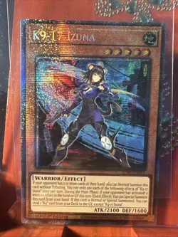 K9-17 Izuna JUSH-EN031 1st Edition Ultra Rare Yu-Gi-Oh Justice Hunters NM - Image 1