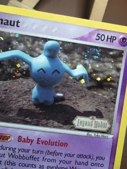 HP SWIRL Pokemon Wynaut 71/92 Stamped Holo EX Legend Maker - Image 5