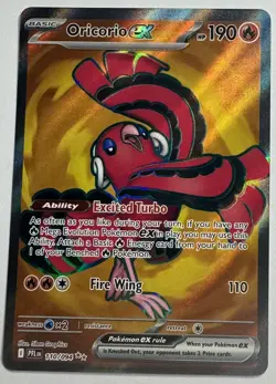 Oricorio ex 110/094 Phantasmal Flames Full Art NM Pokemon Card - Image 1