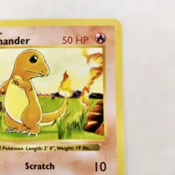 Pokemon Card Charmander Shadowless Base Set Common 46/102 Near Mint - Image 5