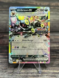 Pokemon TCG Prismatic Evolutions Umbreon EX Stamped Promo Card 060/131 - Image 1