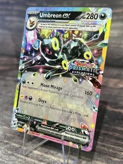 Pokemon TCG Prismatic Evolutions Umbreon EX Stamped Promo Card 060/131 - Image 3
