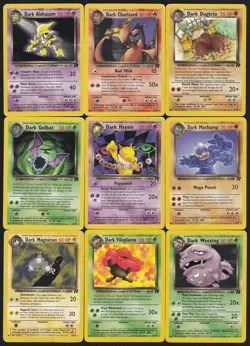 Pokemon Team Rocket Non-Holo Rare Bundle x9 Cards - Image 1