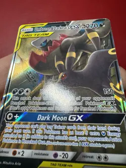 Umbreon and Darkrai GX 125/235 Holo Ultra Rare Unified Minds Pokemon Card NM - Image 5
