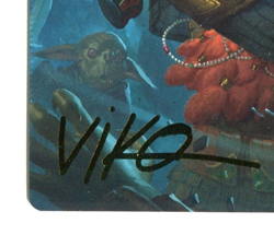 Gimli Counter of Kills Gold-Stamped Signature Art Series Crimpled Card MTG LotR - Image 4