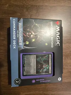 MTG Universes Beyond: Warhammer 40K Necron Dynasties Commander Deck New in Box - Image 1