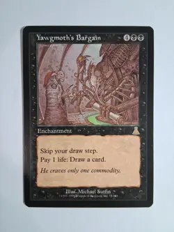 Magic: The Gathering Yawgmoth's Bargain Urza's Destiny MTG Regular Light Play - Image 1
