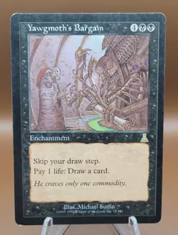 Yawgmoth's Bargain x1 MTG Urza's Destiny Magic Heavy Play HP English - Image 1