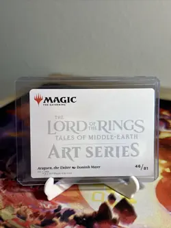 MTG Lord Of The Rings Gold Stamped Art Series Aragorn, The Uniter 46/81 - Image 2