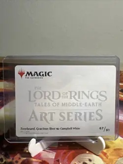 MTG Lord Of The Rings Gold Stamped Art Series Treebeard, Gracious Host 67/81 - Image 2