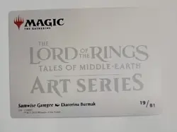 MTG LORD OF THE RINGS TOME ART SERIES GOLD FOIL #19/81 SAMWISE GAMGEE - Image 2