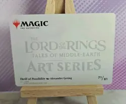 MTG - LotR Art Series: Thrill of Possibility (Gold Stamp Signature) 71/81 - NM - Image 2