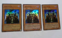 Playset: 3x Lord of D. SDK-041 (Super Rare, Unlimited, Played / MP) Yugioh - Image 1