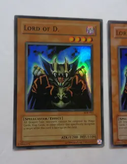 Playset: 3x Lord of D. SDK-041 (Super Rare, Unlimited, Played / MP) Yugioh - Image 3