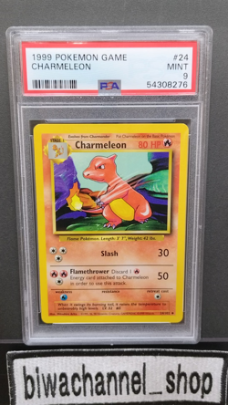PSA 9| 1999 Pokemon Card Game Charmeleon 24/102 Base Set Vintage English - Image 2